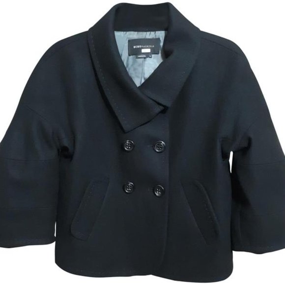 BCBGMaxAzria Jackets & Blazers - BCBG black cropped coat